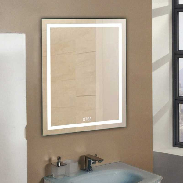 Зеркало с подсветкой Relisan Wendy 700x900 с часами Зеркало с подсветкой Relisan Wendy 700x900 с часами