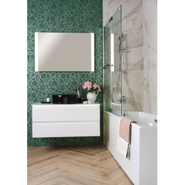 Тумба Jacob Delafon Madeleine 103 со столешницей и подсветкой, белый глянец (EB2084-J5)