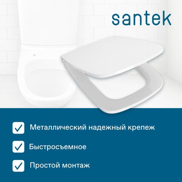 Сиденье для унитаза Santek Нео с микролифтом белое (1WH302450)