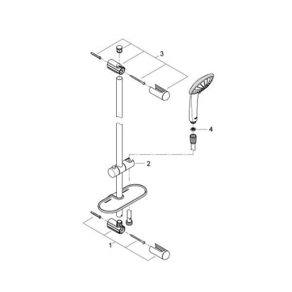 Душевой гарнитур Grohe Euphoria (хром)