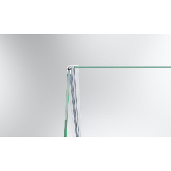 Душевой уголок BelBagno Luce 100x80x195 стекло прозрачное, профиль хром (LUCE-AH-1-100/80-C-Cr)