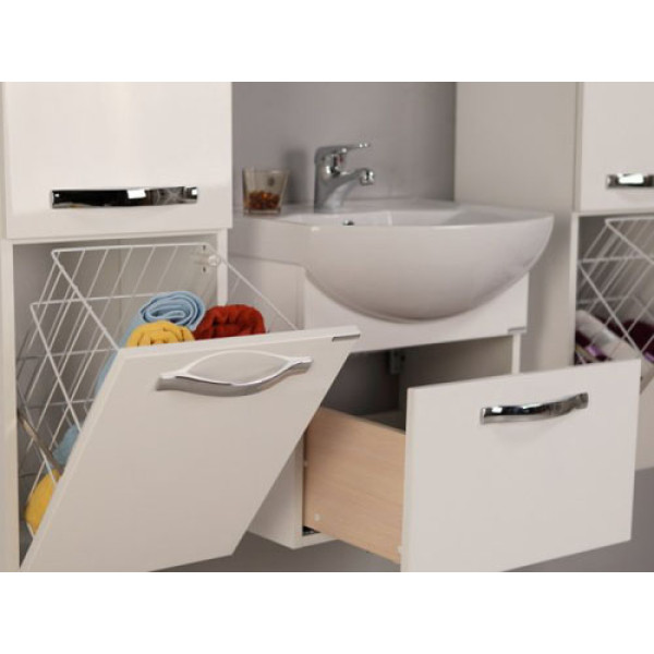 Тумба подвесная Акватон Ария 50 белый глянец (1A140301AA010) Тумба подвесная Акватон Ария 50 белый глянец (1A140301AA010)