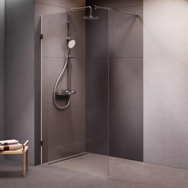 Душевое ограждение AM.PM X-Joy 110x195 стекло прозрачное, профиль хром (W94WI-110-F1-MTE)