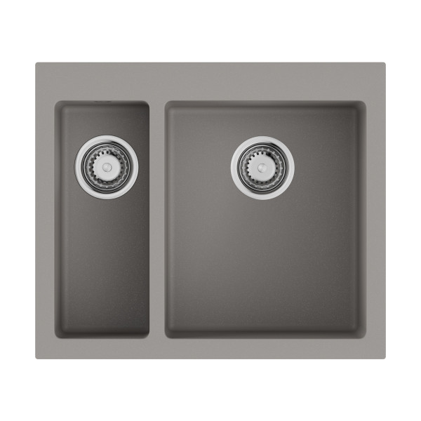 Мойка для кухни врезная Omoikiri Bosen 59-2-GR Tetogranit/leningrad grey (4993558)
