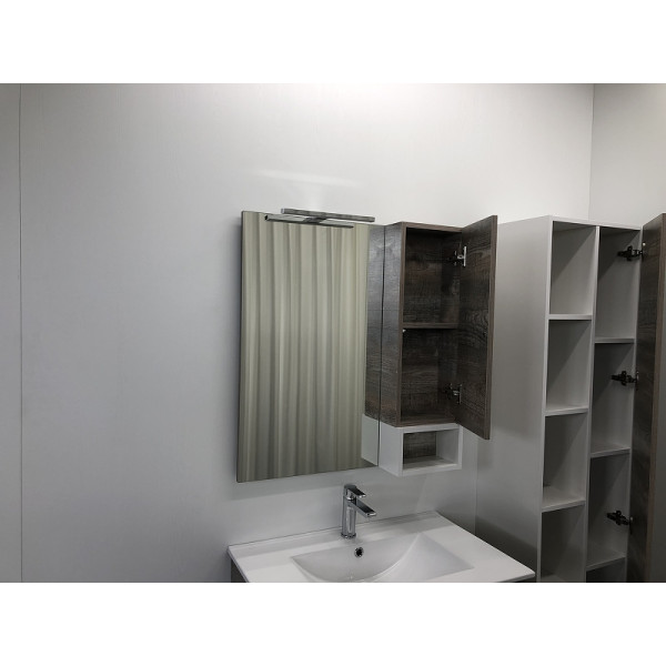 Шкаф зеркальный Comforty Турин 750x750x800 дуб бежевый (00004144198)