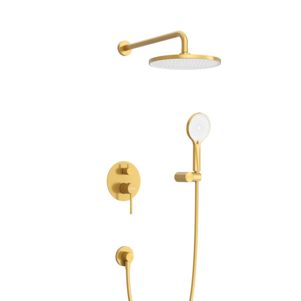 Душевая система Cezares Relax брашированное золото (RELAX-DSET-BORO)