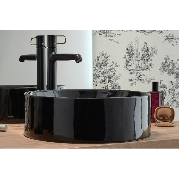 Раковина накладная Jacob Delafon Vox 42x42 черная (E14800-7)