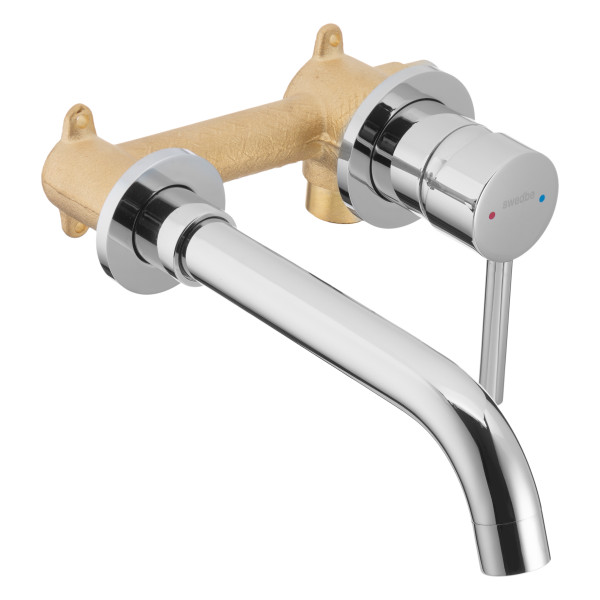 Смеситель для раковины встраиваемый Swedbe Platta хром (5502) Смеситель для раковины встраиваемый Swedbe Platta хром (5502)