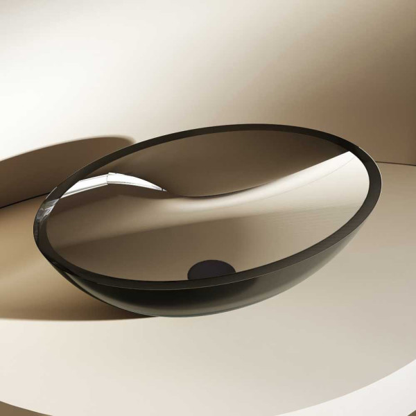 Раковина накладная ABBER Kristall 50x35 черная (AT2802Onyx) Раковина накладная ABBER Kristall 50x35 черная (AT2802Onyx)