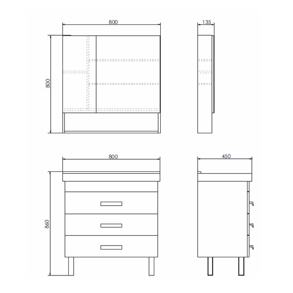 Пенал подвесной Comforty Никосия 800x800x135 дуб белый (00-00001318) Пенал подвесной Comforty Никосия 800x800x135 дуб белый (00-00001318)