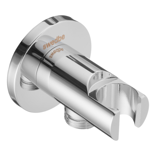 Подсоединение шланговое с держателем для лейки Swedbe Platta хром (5505)