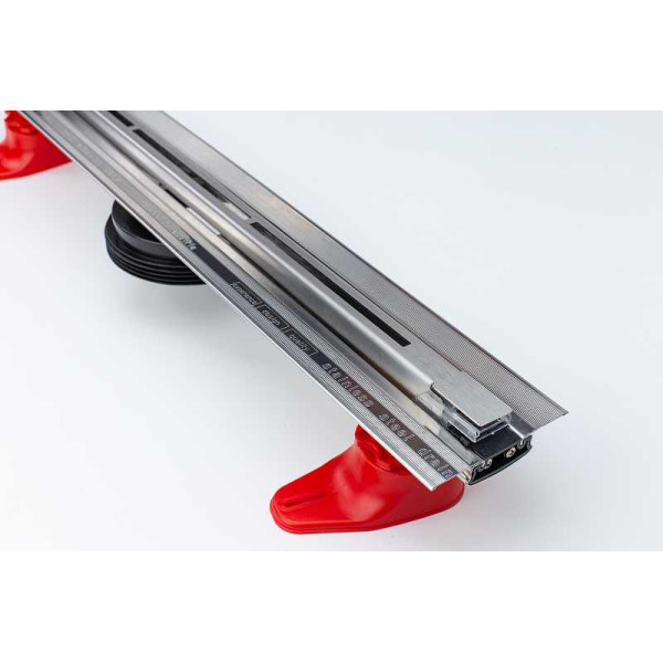 Желоб Berges водосток Super line 650, матовый хром, S-сифон D50/105 H50 вертикальный (090081)