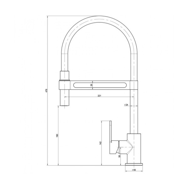 Смеситель для кухни Lemark Soul (LM6006C)