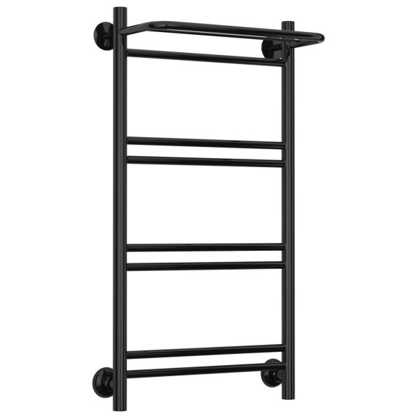 Полотенцесушитель водяной Стилье Версия-Н1 800х400 (Полка+1+2+2+2) П 16 черный (17621-8040)