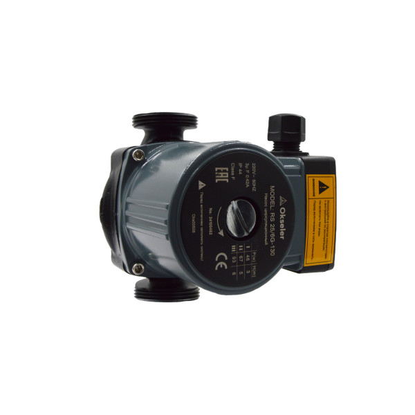 Насос циркуляционный Okseler RS 25/6G-130 с гайками (Oks00508)