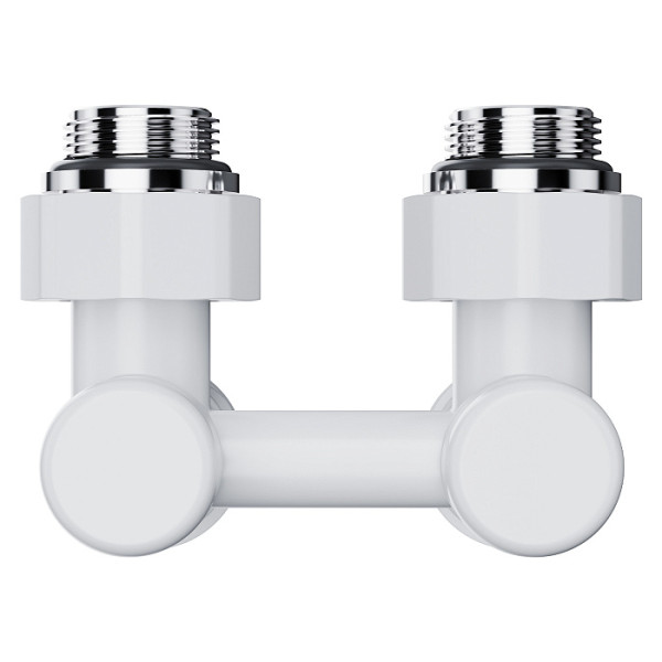 Фитинг двойной угловой со встроенным шаровым краном Royal Thermo Design угловой 1/2"х3/4"EK (белый) (RANDU11234WH) Фитинг двойной угловой со встроенным шаровым краном Royal Thermo Design угловой 1/2"х3/4"EK (белый) (RANDU11234WH)