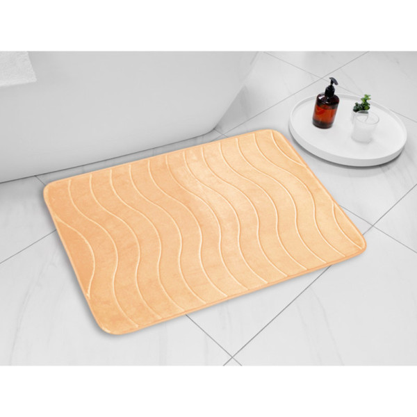 Коврик для ванной Melodia DOLCE флисовый 50х80 бежевый (MK401) Коврик для ванной Melodia DOLCE флисовый 50х80 бежевый (MK401)