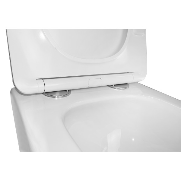 Инсталляция для подвесного унитаза Azario Forte 3/6л.+ подвесной унитаз Loranto DELPHI, с сиденьем микролифт (AZ-100-100F+91343)