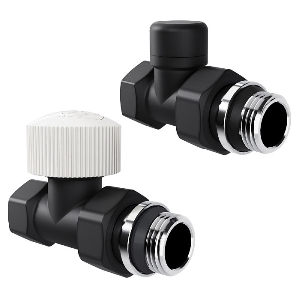 Комплект термостатический прямой 1/2" Royal Thermo Design М30х1,5 (Черный) (RATVDP11212BL) Комплект термостатический прямой 1/2" Royal Thermo Design М30х1,5 (Черный) (RATVDP11212BL)
