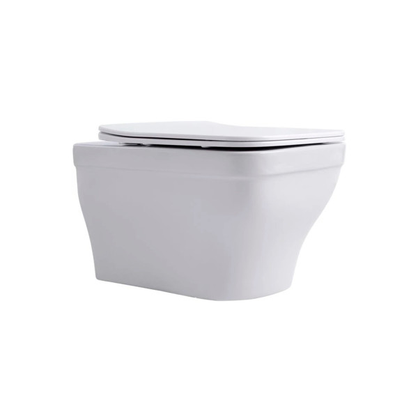 Комплект инсталляция с унитазом Aquatek Амадео с клавишей смыва белая (SET AQUATEK АМАДЕО cm-009 4в1)