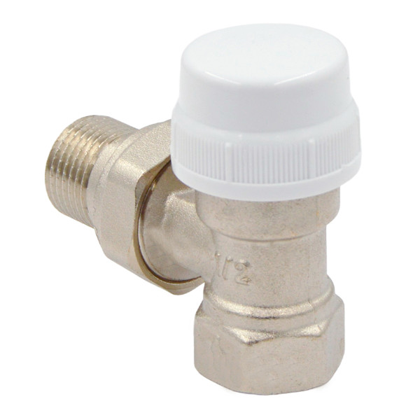 Клапан термостатический угловой 1/2" Okseler (никель) (oks00383)