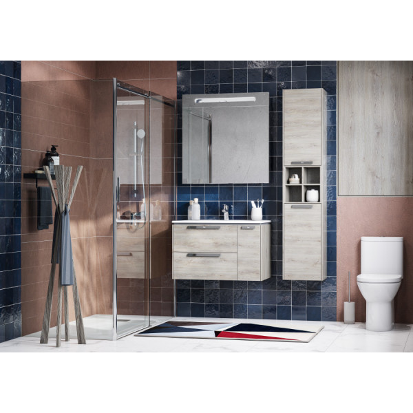 Душевая дверь Roca Area 140x200  R стекло прозрачное, профиль хром (7.MP05.R.401.2M)