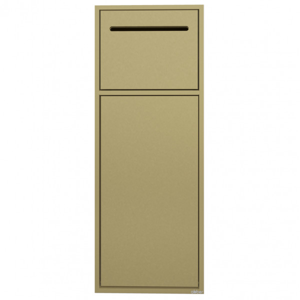 Ниша настенная скрытая Abber Nischen 23x13x60 с корзиной и бумагодержателем, золото матовое (AN3008G) Ниша настенная скрытая Abber Nischen 23x13x60 с корзиной и бумагодержателем, золото матовое (AN3008G)
