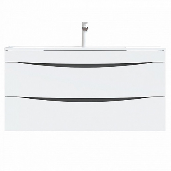 Тумба подвесная Iddis Cloud 100 с раковиной, белая (CLO10W1i95K)