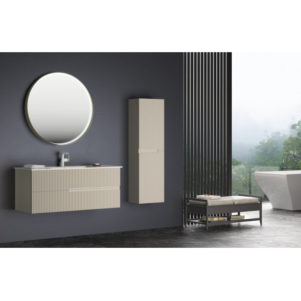 Тумба подвесная Orka Moonlight 1200x510x510 с раковиной бежевый матовый (5001508)