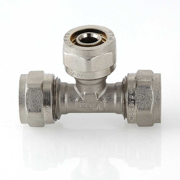 Тройник 20*20*16 Valtec (обжим) (VTm.331.N.202016) Тройник 20*20*16 Valtec (обжим) (VTm.331.N.202016)