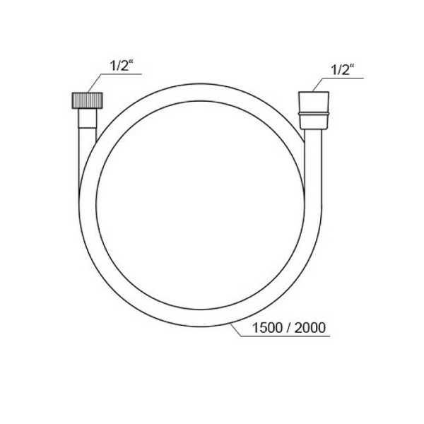 Душевой шланг Ravak SatinFlex 913.00 150 см хром (X07P176)