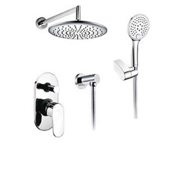 Встраиваемый комплект для душа WasserKRAFT А14030 с верхней душевой насадкой и лейкой