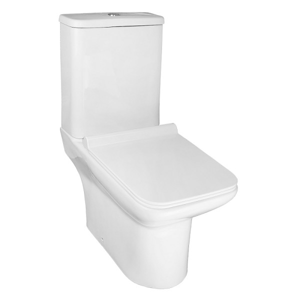 Унитаз напольный Azario Glory с сиденьем с микролифтом белый (AZ-49)