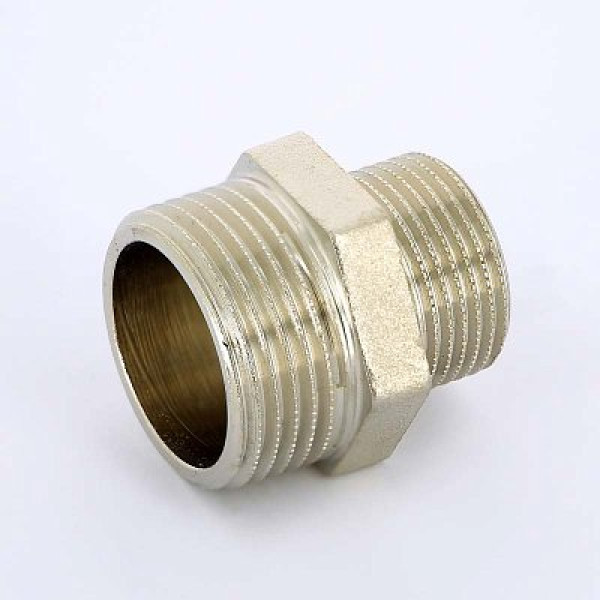 Ниппель переходной 1/2"х1" Uni-Fitt (никель) 600N4200