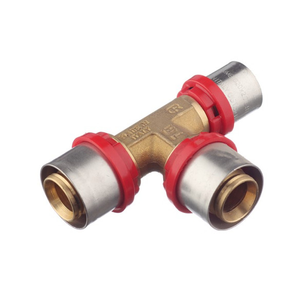 Тройник Tiemme 26х26х20 латунь (пресс) (1650063 / 1657G262620CZ) Тройник Tiemme 26х26х20 латунь (пресс) (1650063 / 1657G262620CZ)