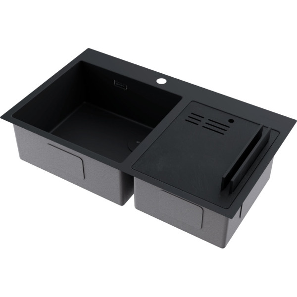 Мойки врезные Omoikiri Akisame 86-2 Side-GB 85х44 нержавеющая сталь (4997047)