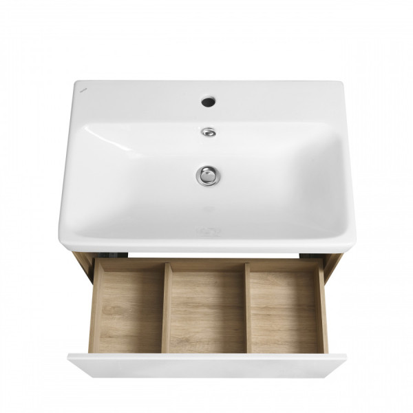 Тумба подвесная Aquaton Либерти 682x430x390 дуб эльвезия, белый (1.A279.8.01L.YC7.0) Тумба подвесная Aquaton Либерти 682x430x390 дуб эльвезия, белый (1.A279.8.01L.YC7.0)