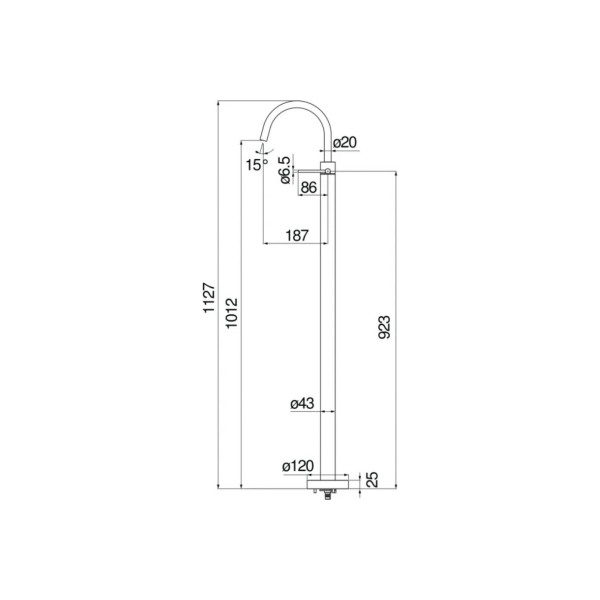 Смеситель напольный Nobili Velis (VE125189/3RCP) Смеситель напольный Nobili Velis (VE125189/3RCP)