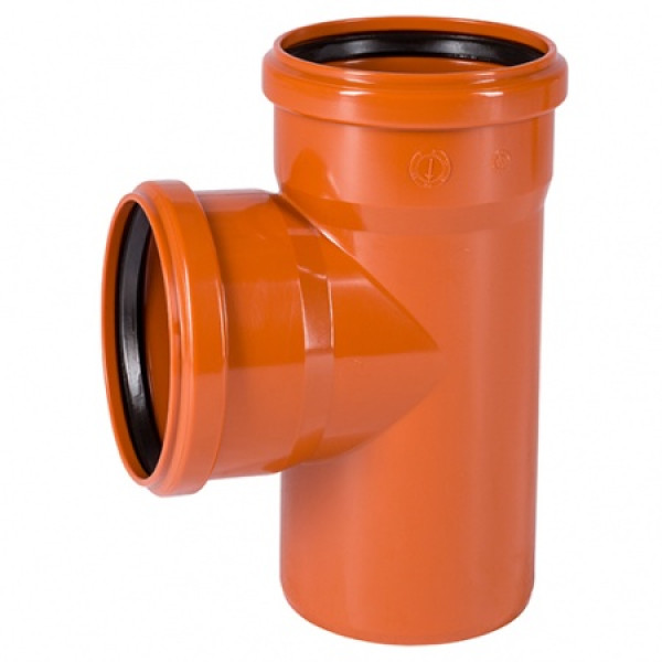 Тройник Ostendorf KGEA DN 160х160х87° для наружной канализации (222400) Тройник Ostendorf KGEA DN 160х160х87° для наружной канализации (222400)
