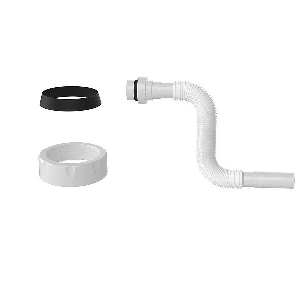 Отвод гофр. переходной 1 1/4"х32 (740 мм) Nova (c конусной прокладкой) (1321)