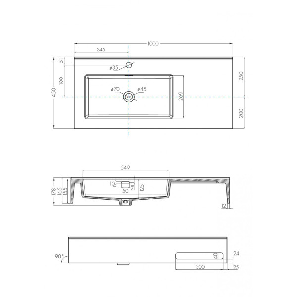 Раковина подвесная Aquaton Квадро Про 100x45x16,5 L белый (1.A733.3.31Q.A01.L) Раковина подвесная Aquaton Квадро Про 100x45x16,5 L белый (1.A733.3.31Q.A01.L)