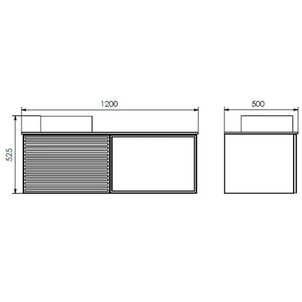 Тумба подвесная Comforty Геленджик 1200x500x525 белый матовый/калакатта Блэк (00-00018707) Тумба подвесная Comforty Геленджик 1200x500x525 белый матовый/калакатта Блэк (00-00018707)