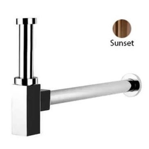 Сифон под раковину Cezares CZR квадратный, sunset (CZR-B-SMQ-SS)