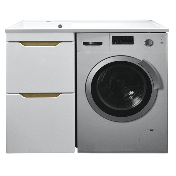 Тумба с раковиной Azario 120 Magenta под с/машинку (56) с раковиной Magenta 120 левая белая (CS00078395) Тумба с раковиной Azario 120 Magenta под с/машинку (56) с раковиной Magenta 120 левая белая (CS00078395)