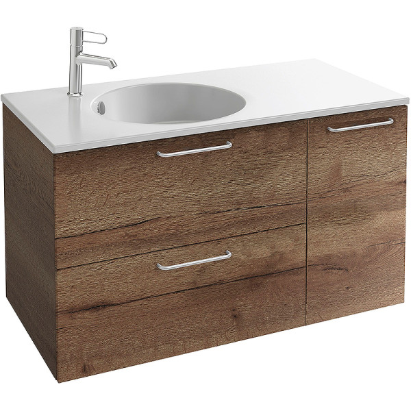 Тумба подвесная Jacob Delafon Odeon Rive Gauche 100 дуб табак (EB2544-R5-E52)