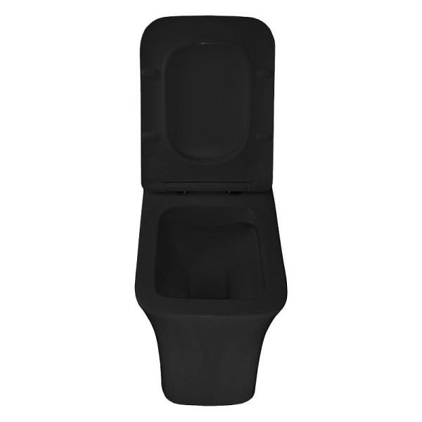 Унитаз напольный Azario Gressa с сиденьем с микролифтом черный (AZ-1111MB)