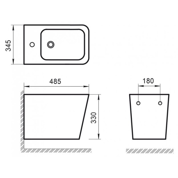 Биде подвесное BelBagno Ardente-R (BB0520BH)