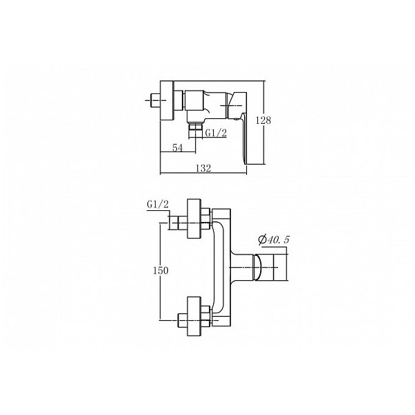 Смеситель для душа Aquanet Passion хром (AF300-30С)