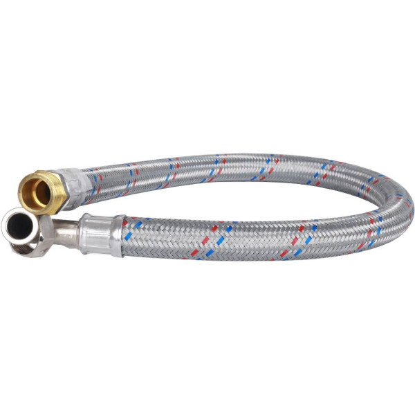 Подводка гибкая для воды 800 мм. 1" ВН угловая Stout (нерж. сталь) SHF-0168-252525 Подводка гибкая для воды 800 мм. 1" ВН угловая Stout (нерж. сталь) SHF-0168-252525