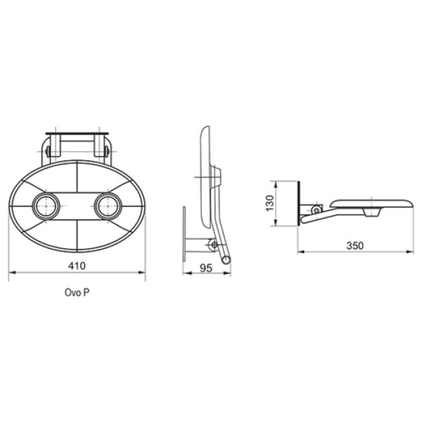 Унивеpсальное сиденье для душа Ravak Ovo-P Opal (B8F0000001) Унивеpсальное сиденье для душа Ravak Ovo-P Opal (B8F0000001)